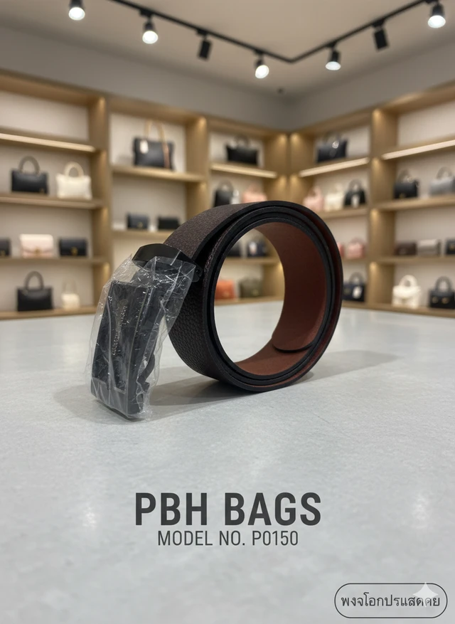 PBH BAGS | Premium Executive Leather 1.5 Inches Width Belt Model No. P0150 - Chocolate