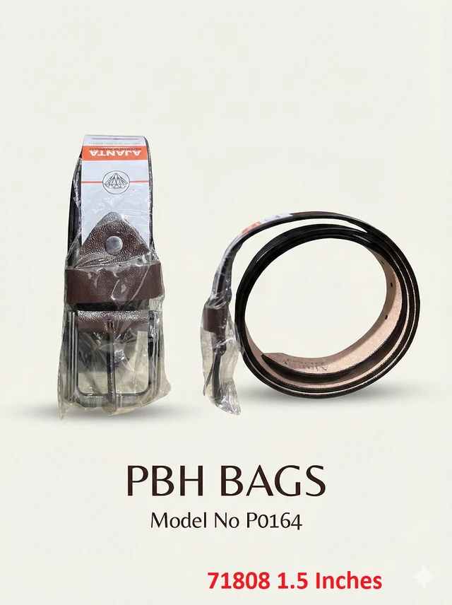 PVH PBH Bags "Ajanta Gold" Black 1.5 Inches Belt – Model P0164 - Gordons Green