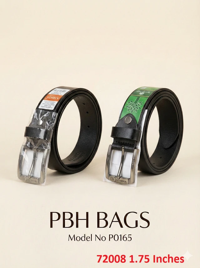 PBH Bags Wide Strap Black Belt 1.75 Inches – Model P0165 - Creole