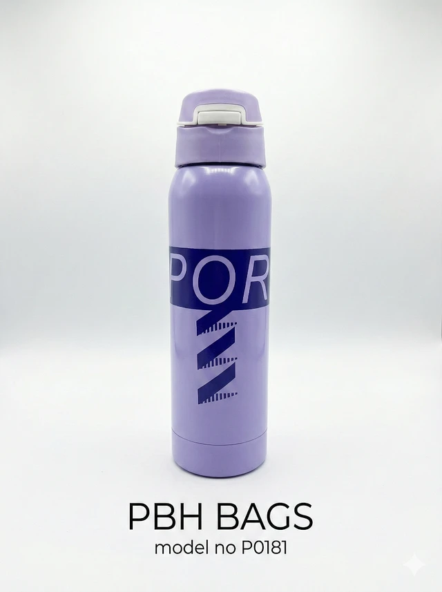 PBH BAGS Model P0181 Sports Edition Steel Water Bottle - Wisteria