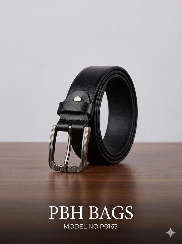 PBH Bags Modern Black Belt – Model P0163
