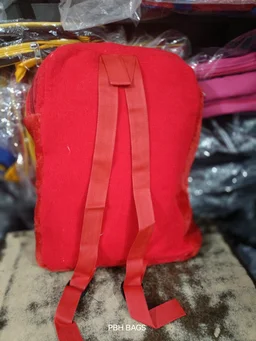PBH P158 14*12*4 TEDDY BACKPACKS - 12*10*6, Alizarin Crimson