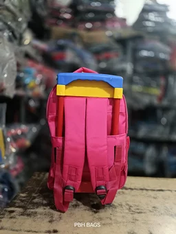 PBH P0168 WITH STAND PICTURE BACKPACK - 18*14*6, Fuchsia Pink