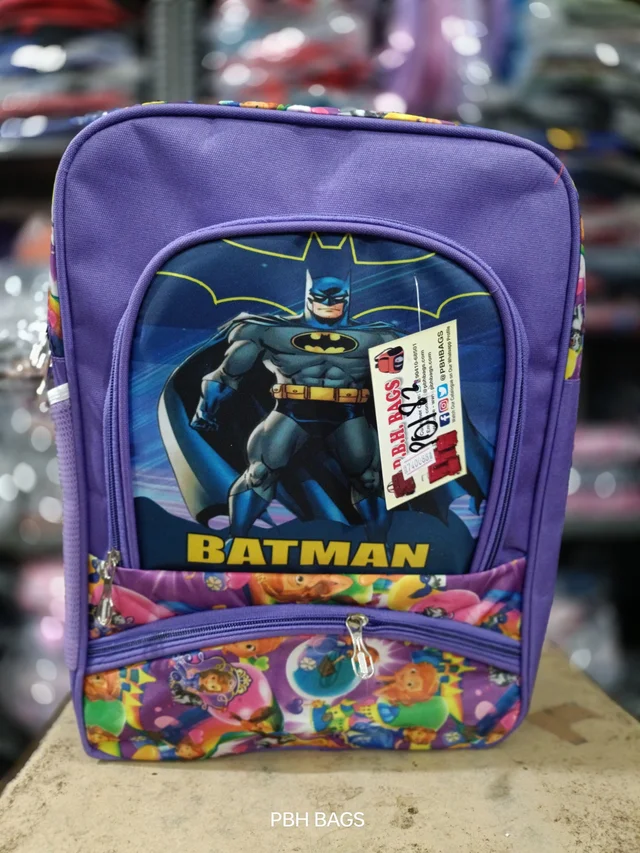 PBH P0182 Batman & Princess Duo-Theme Kids' Backpack