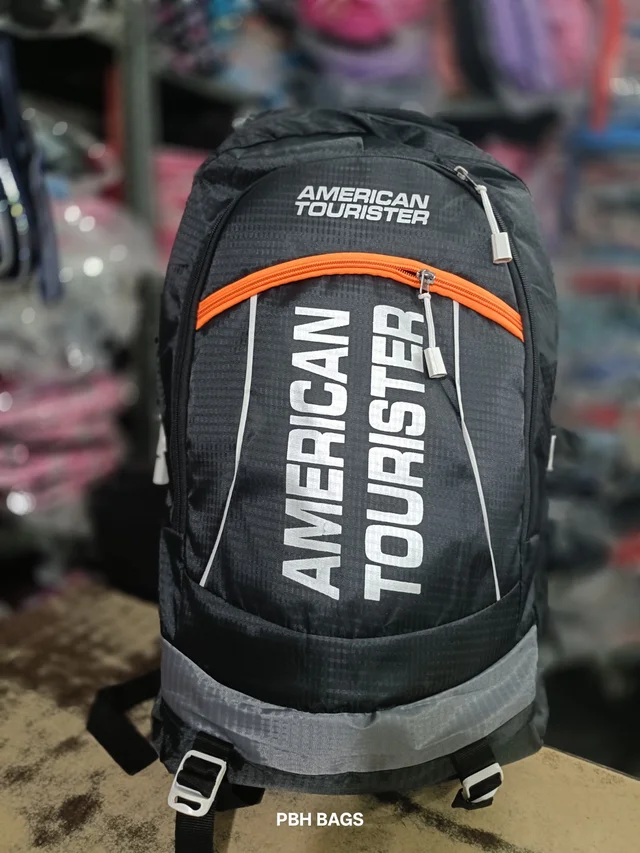 AMERICAN TOURISTER PBH P062 22*14*10 Multiple Zips 25 liters Padded Travel Backpack - Midnight Moss, 22*14*10