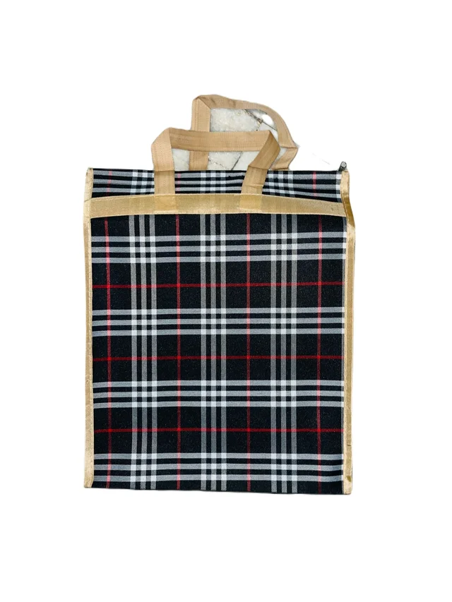 PBH p079 Matty Rubber Shopping Bags - 14*10*3, Dove Gray
