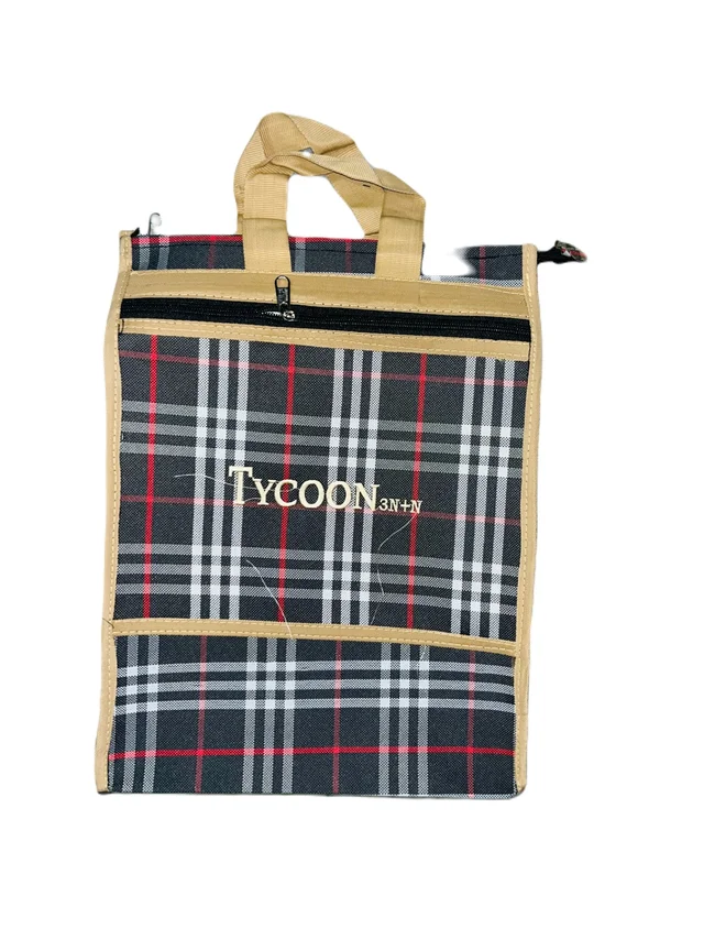 PBH p079 Matty Rubber Shopping Bags - 12*10*2 Inches, Dove Gray