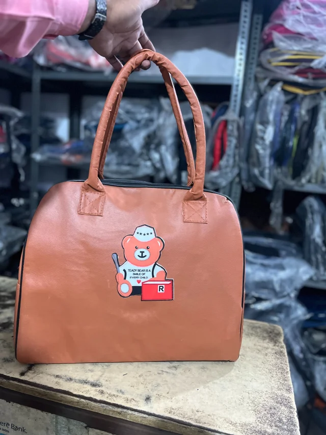 PBH P075 Teddy Bear Graphic Utility Bag / Duffle Bag/ Shopping Bag