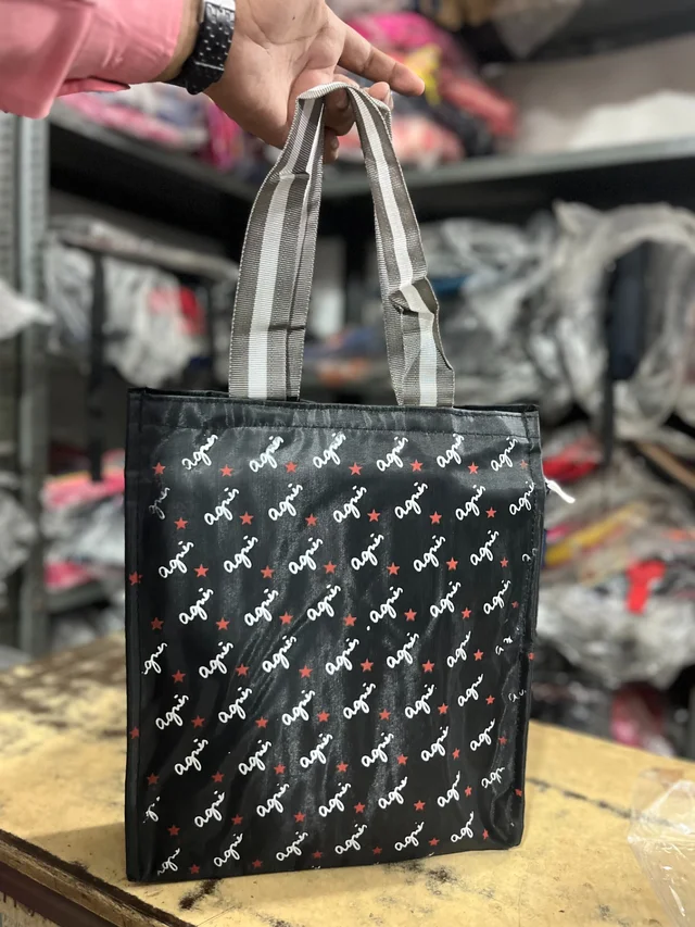PBH P033 16*12*4 LUNCH BAG - Black, 16*12*4