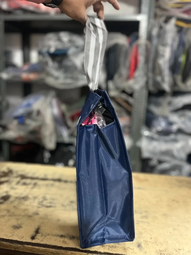 PBH P0155 14*12*6 Shopping Bags - Navy Blue, 14*12*6