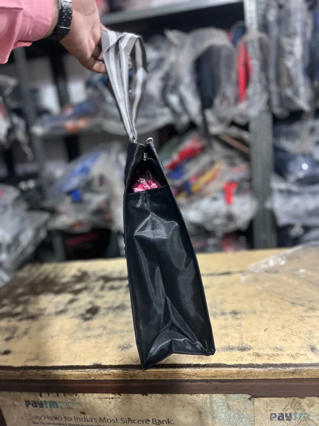 PBH P0155 14*12*6 Shopping Bags - Black, 14*12*6