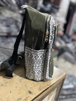 GUCCI PBH P072 14*12*6 Ethnic/Aztec Print Canvas Mini Backpack For Ladies/ Picnic - San Felix, 14*12*6