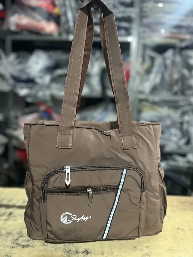 PBH P082 brown lightweight tote bag / Shopping Bag