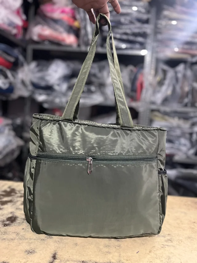 Skybag PBH P082 brown lightweight tote bag / Shopping Bag - County Green, 16*12*6
