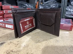 NICE "Nice" Real Leather Wallet / Gents Purse - Madras, 5*4