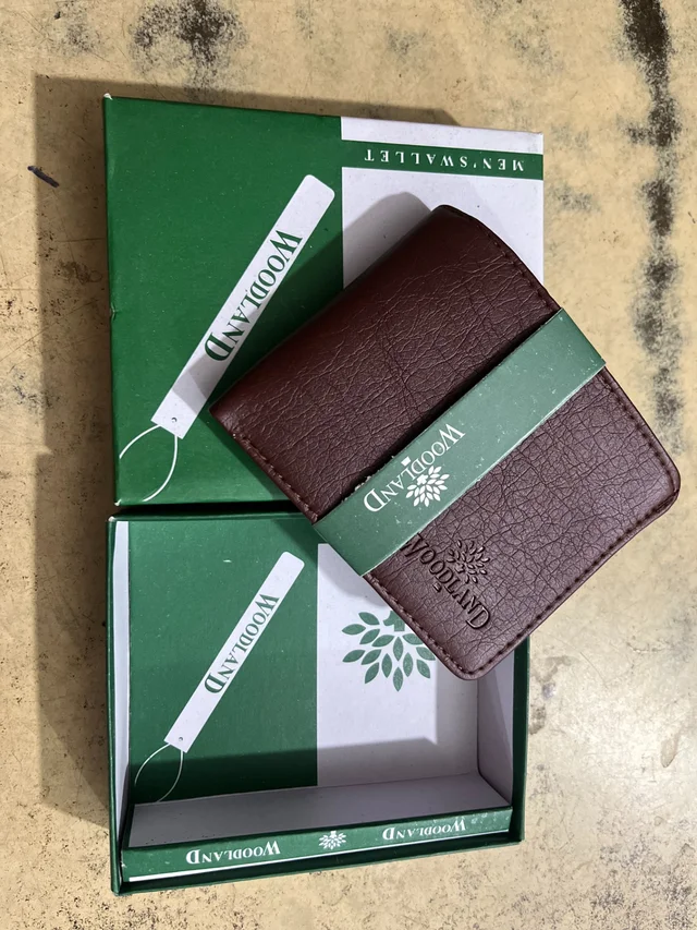 Woodland Men’s Premium Leather Wallet - Deep Bronze, 5*4