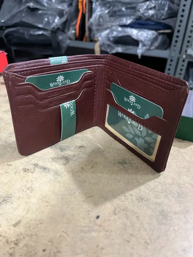 Woodland Men’s Premium Leather Wallet - Deep Bronze, 5*4