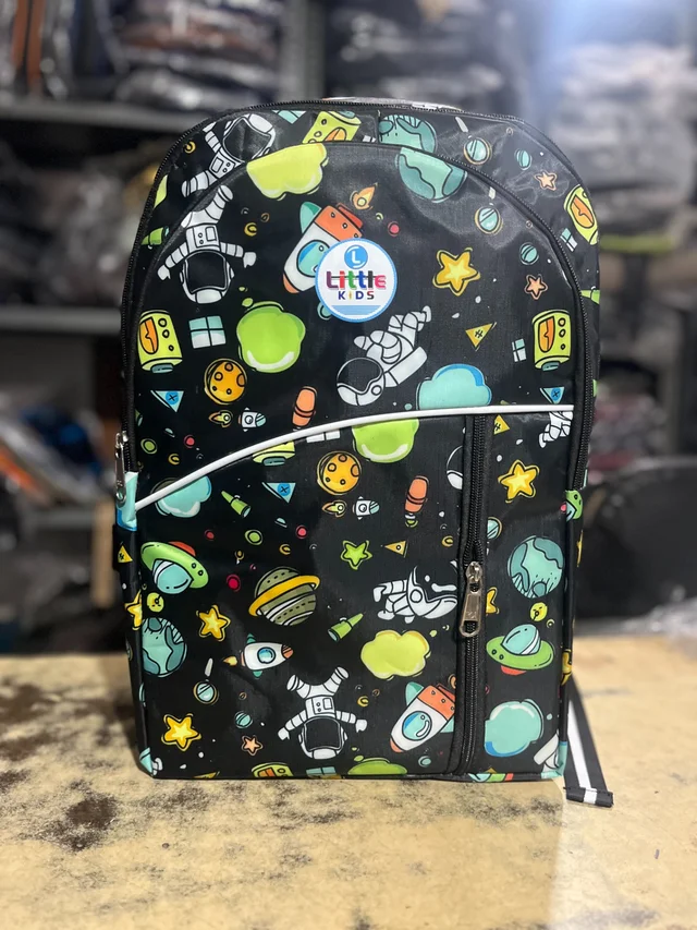 PBH P0108 16*12*5 Little Kids Transport-Themed Backpack - Black Forest, 16*12*5