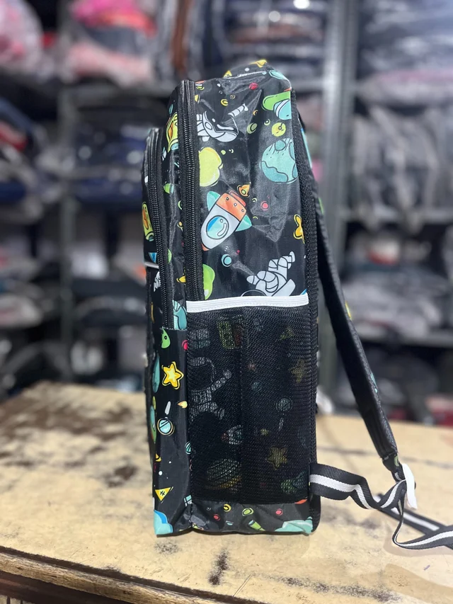 PBH P0108 16*12*5 Little Kids Transport-Themed Backpack - Black Forest, 16*12*5