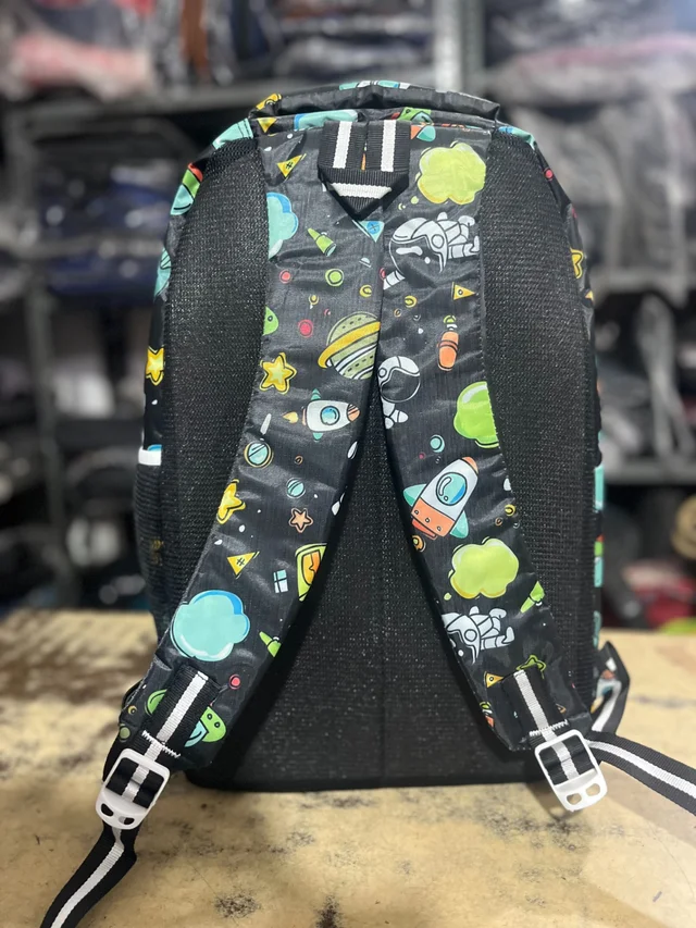 PBH P0108 16*12*5 Little Kids Transport-Themed Backpack - Black Forest, 16*12*5