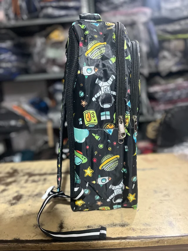 PBH P0108 16*12*5 Little Kids Transport-Themed Backpack - Black Forest, 16*12*5