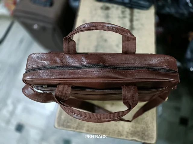 Pbh P0139 18-16-6 Fully Padded Reakson Laptop Bags - Brown, 18-16-6 Inches
