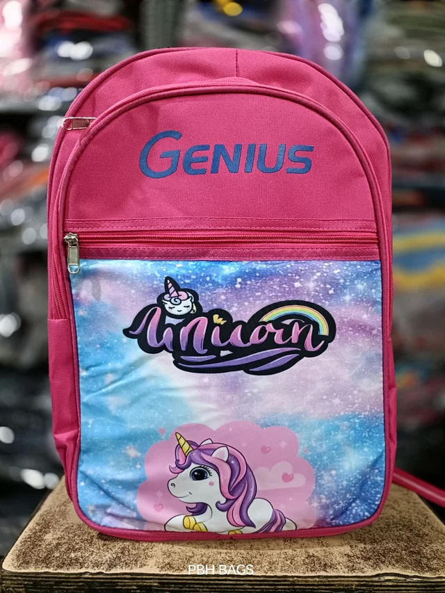 Pbh P171 18*14*7 Pink School Bags - Pink Flamingo, 18*14*7
