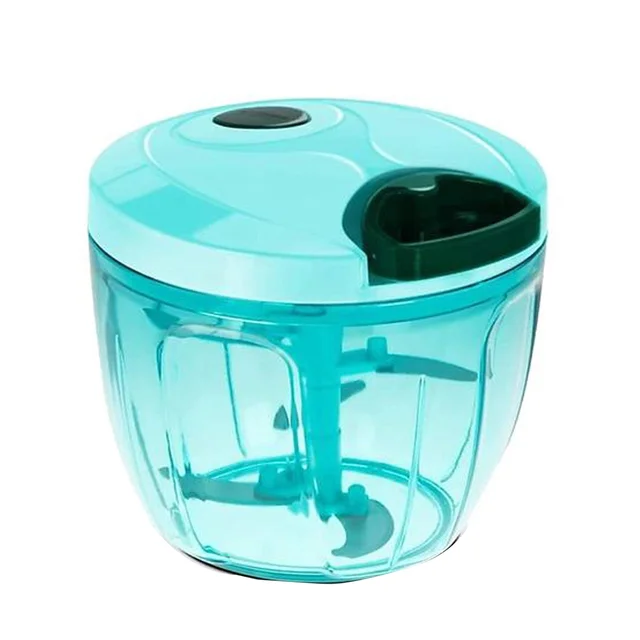 0065 Manual Stainless Steel Compact Extra Sharp Hand Held Vegetable Chopper/Slicer with 5 Blades (750 ml) - 0.495 kgs, India