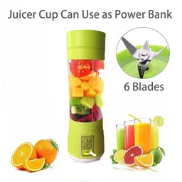 0133 Portable USB Electric Juicer - 6 Blades (Protein Shaker) - 0.506 kgs, China