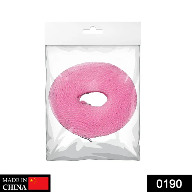 0190 Clothesline Drying Nylon Rope with Hooks - 0.1 kgs, China