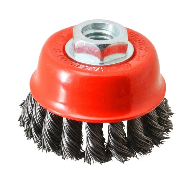 0195 Wire Wheel Cup Brush (Black)