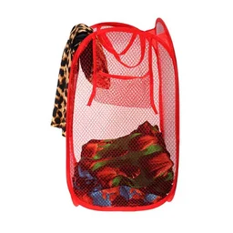 0248 Laundry Hamper Mesh Fabric For Ventilation Foldable Storage Pop Up Clothes Basket - 0.145 kgs, China