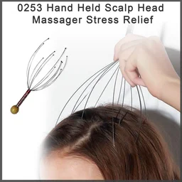 0253 Hand Held Scalp Head Massager Stress Relief - 0.275 kgs, China