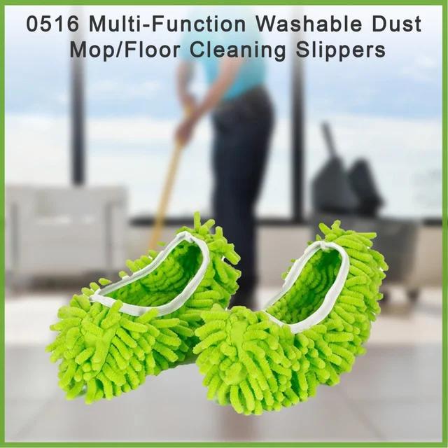 0516 Multi-Function Washable Dust Mop/Floor Cleaning Slippers - 0.229 kgs, China