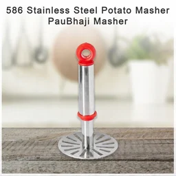 0586 Stainless Steel Potato Masher, PauBhaji Masher - 0.075 kgs, India