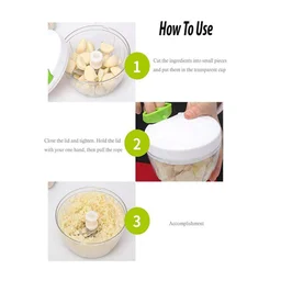 0753_Manual Food Chopper, Compact & Powerful Hand Held Vegetable Chopper/Blender ( 350 ML ) - 0.266 kgs, India