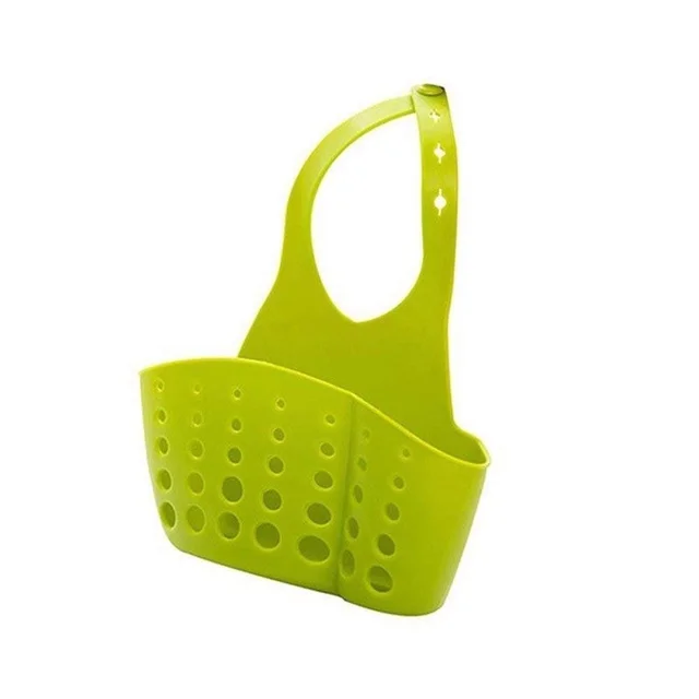 0762 Adjustable Kitchen Bathroom Water Drainage Plastic Basket/Bag with Faucet Sink Caddy - 0.105 kgs, China