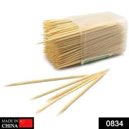 0834 Wooden Toothpicks with Dispenser Box - 0.026 kgs, China