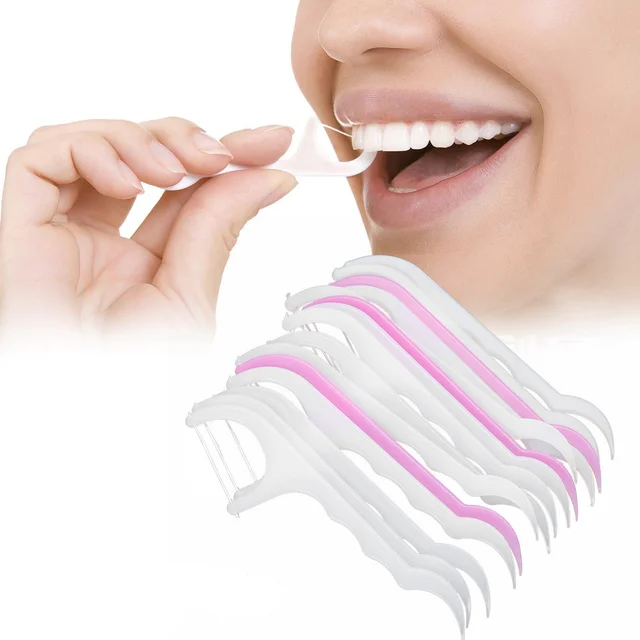 1096 Oral Care Dental Floss Toothpick Sticks - 0.053 kgs, China