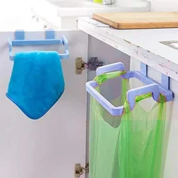 1118 Plastic Garbage Bag Rack Holder (Multi Color) - 0.24 kgs, India