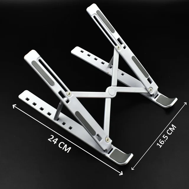 1320 Adjustable Laptop Stand Holder with Built-in Foldable Legs and High Quality Fibre - 0.115 kgs, China