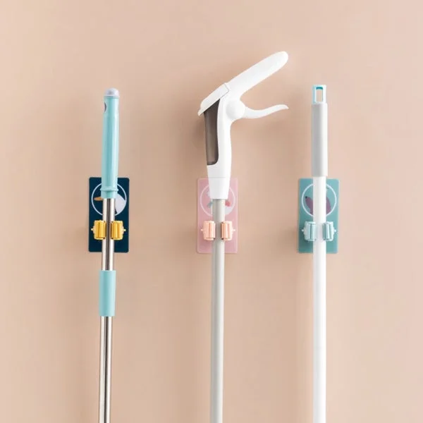 1633 Magic Sticker Series Self Adhesive Mop and Broom Holder - 0.101 kgs, China