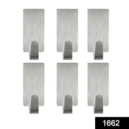 1662 Heavy Duty Self Adhesive Hook Sticky (Pack of 6) - 0.053 kgs, China
