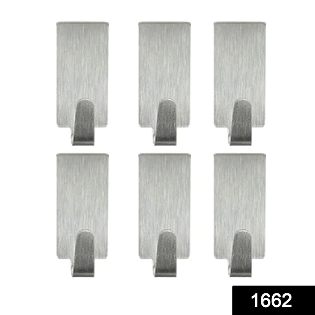 1662 Heavy Duty Self Adhesive Hook Sticky (Pack of 6) - 0.053 kgs, China