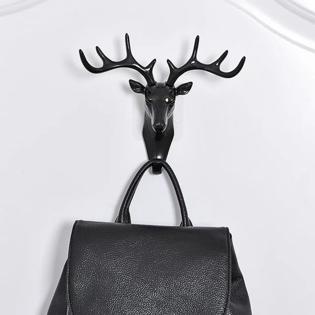 1743 Deer Head Self Adhesive Wall Door Hook Hanger - 0.15 kgs, India