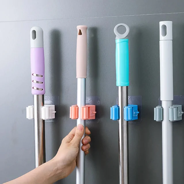 2177 Magic Sticker Series Self Adhesive Mop and Broom Holder - 0.06 kgs, China