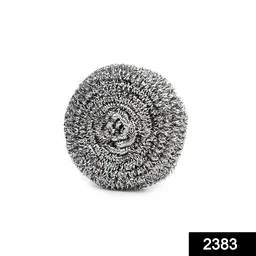 2383 Round Shape Stainless Steel Ball Scrubber - 0.245 kgs, India