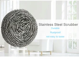 2383 Round Shape Stainless Steel Ball Scrubber - 0.245 kgs, India