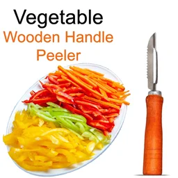 2455 Wooden Handle and Stainless Steel Vegetable Peeler - 0.042 kgs, China