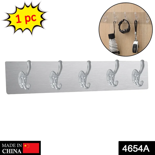 4654A Adhesive Transparent Heavy Duty Wall Hook - 0.32 kgs, China